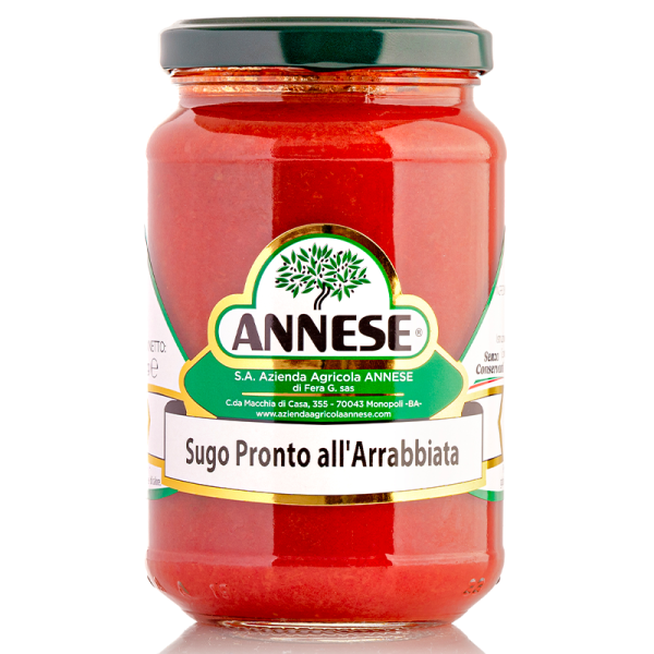 Paradicsom, szósz, csípős üveges Arrabbiata, 340 g