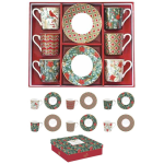 Porcelán eszpresszócsésze+alj 6 személyes
