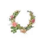 Selyemvirág girland Babarózsával 150 cm