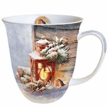 Porcelánbögre Vörösbegy a Lámpásnál 0