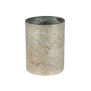 Marhaba Cylinder Slim üvegváza ezüst 17x23cm