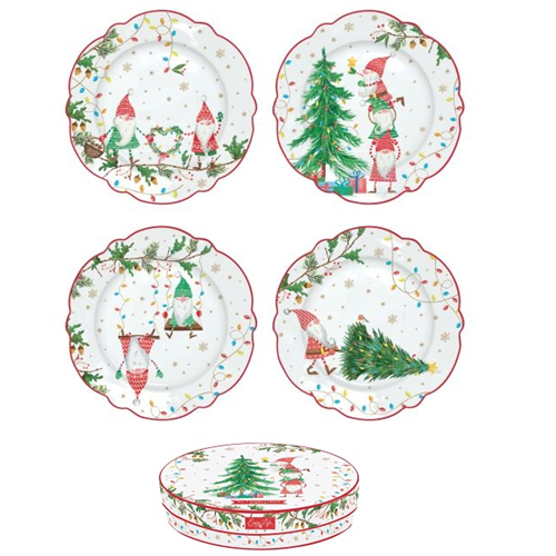 Porcelán desszerttányérszett 4db-os