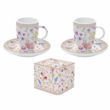 Porcelán eszpresszócsésze+alj 2 személyes