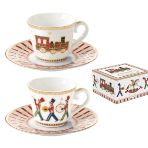 Porcelán eszpresszócsésze+alj 2 személyes