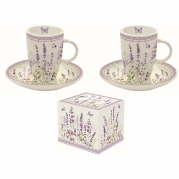 Porcelán eszpresszócsésze+alj 2 személyes