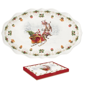 Porcelántálca ovál