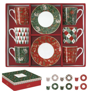 Porcelán eszpresszócsésze+alj 6 személyes