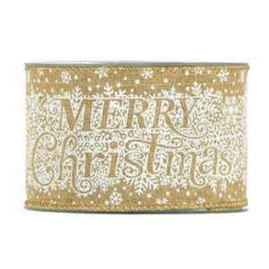 Szalag "Merry Christmas" felirattal 63 mm x 10 m