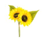 Selyemvirág Napraforgó csokor 34 cm