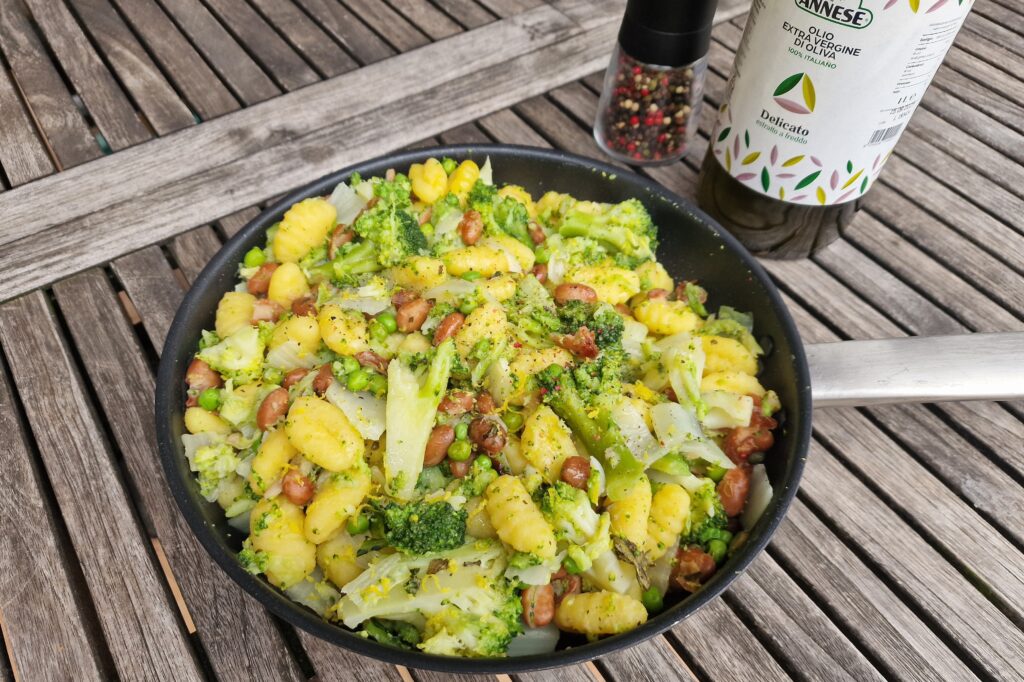 Zöld gnocchi