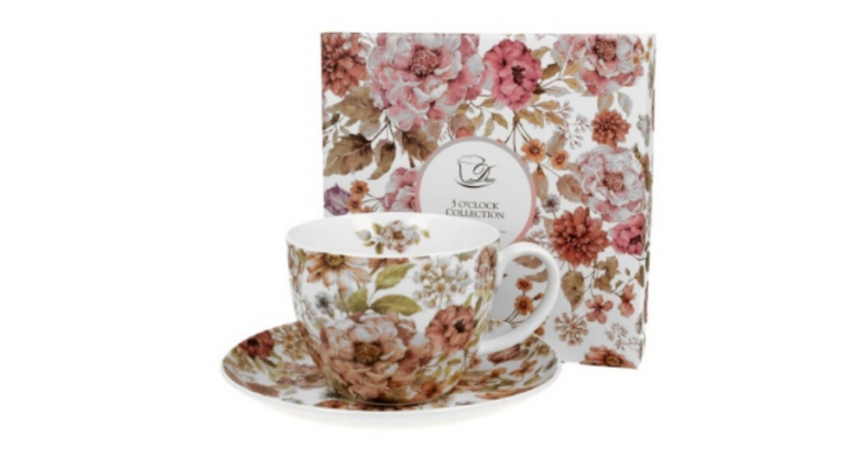 D.G.28836 Porceláncsésze+alj 300ml dobozban