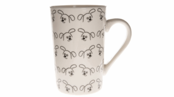 DAK.SAL192041 Porcelánbögre kutyafejekkel