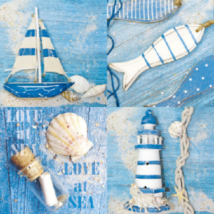 AMB.13308365 Love at Sea papírszalvéta 33x33cm