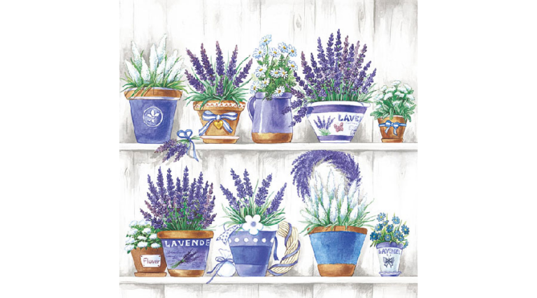 AMB.13308495 Lavender Range papírszalvéta 33x33cm