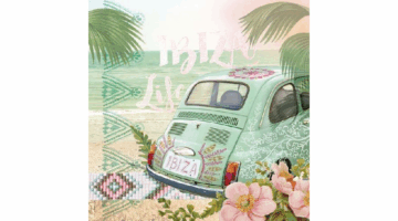 AMB.13310430 Ibiza Life papírszalvéta 33x33cm