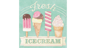 AMB.13311400 Fresh Icecream papírszalvéta 33x33cm