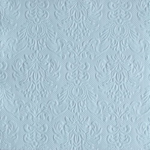 AMB.13311106 Elegance pale blue dombornyomott papírszalvéta 33x33cm