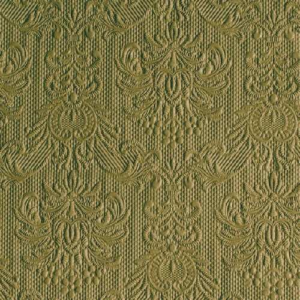 AMB.13311114 Elegance Olive Green dombornyomott papírszalvéta 33x33cm