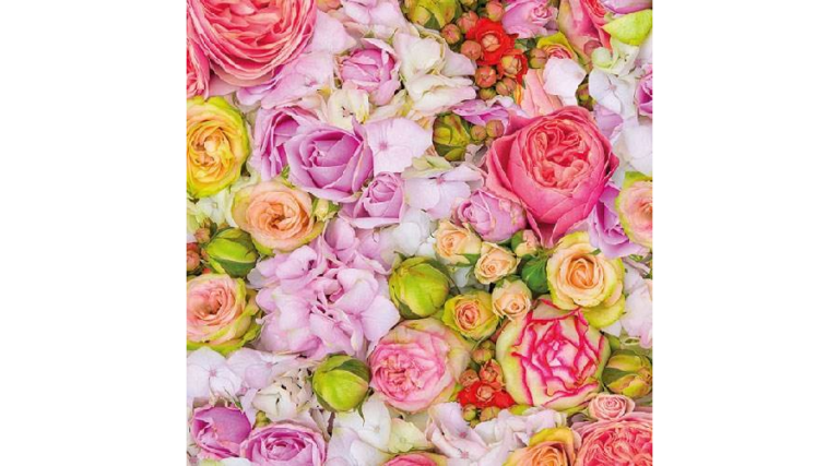 AMB.13313005 Bed of Roses papírszalvéta 33x33cm