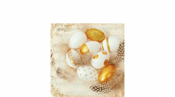 AMB.22512795 Golden Eggs papírszalvéta 25x25cm