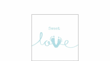 AMB.12516045 Sweet Love Boy papírszalvéta 25x25cm