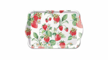 AMB.13715915 Garden Strawberries műanyag kistálca 13x21cm