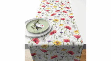 AMB.16615890 Poppy Meadow asztali futó 40x150cm