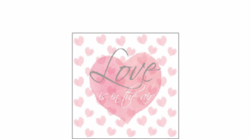 AMB.12515950 Love Letters papírszalvéta 25x25cm