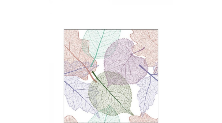 AMB.12516720 Skeleton Leaves papírszalvéta 25x25cm