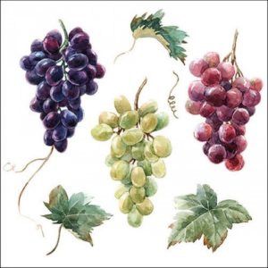 AMB.13317240 Wine grapes papírszalvéta 33x33cm