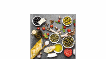 AMB.12517630 Mediterranean Food papírszalvéta 25x25cm