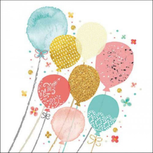 AMB.13318190 Balloon party papírszalvéta 33x33cm