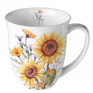 AMB.18417440 Sunflowers porcelánbögre 0