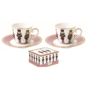 R2S.1107NUTC Porcelán eszpreszócsésze+alj 2 személyes 80ml