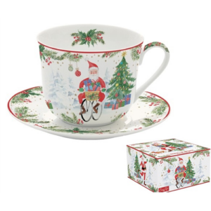 R2S.1454JOYF Porcelán reggelizőcsésze+alj 400ml