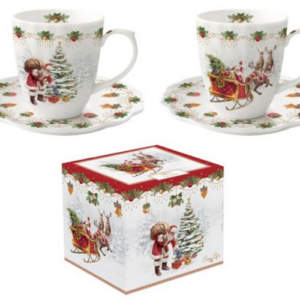 R2S.2782NOCH Porcelán eszpresszócsésze+alj 2 személyes