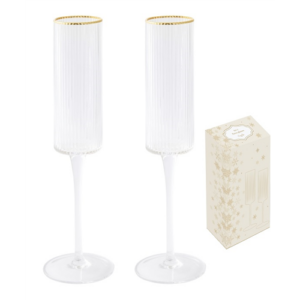 R2S.1434ORO Bordás üvegpohár arany szegéllyel 200ml