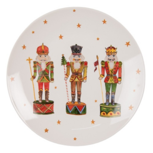 Porcelán desszerttányér diótörős 20x2cm
