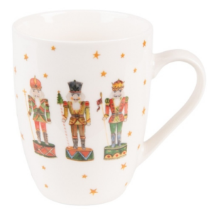 Porcelánbögre diótörős 12x8x10cm/300ml
