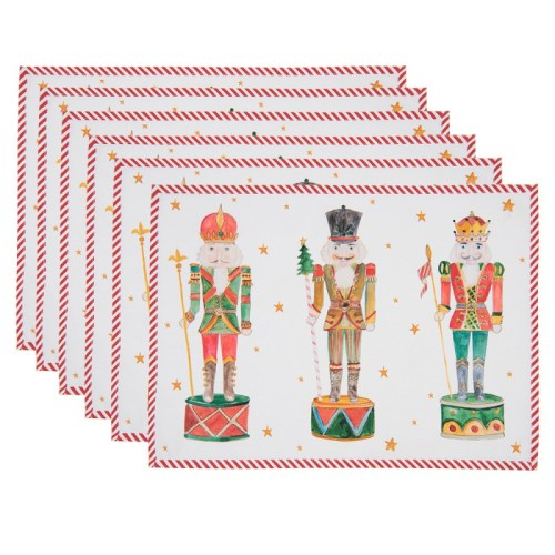 Textil tányéralátét szett S/6 48x33cm