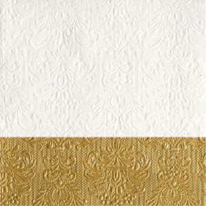 AMB.13311150 Elegance Dip Gold dombornyomott papírszalvéta 33x33cm