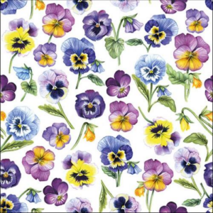 AMB.13314955 Pansy all Over papírszalvéta 33x33cm