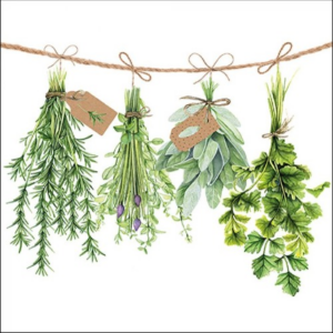 AMB.13316285 Fresh Herbs papírszalvéta 33x33cm