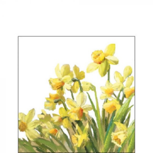 AMB.12516195 Golden Daffodils papírszalvéta 25x25cm