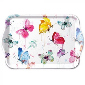 AMB.13716265 Butterfly Collection White műanyag kistálca 13x21cm