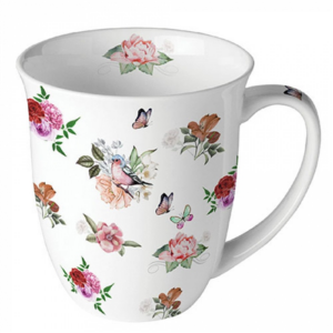 AMB.18419350 Charlotte white porcelánbögre 0