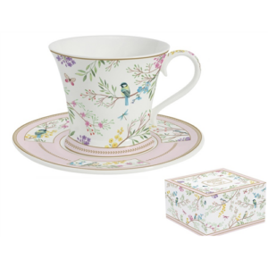 R2S.1785BIME Porcelán reggelizőcsésze+alj 350ml