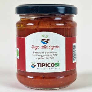 Ligúriai paradicsomszósz extra szűz olívaolajjal-Sugo alla liguere, BIO 180 g