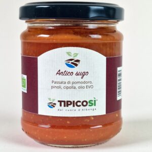 Hagyományos paradicsomszósz fenyőmaggal, extra szűz olívaolajjal- Antico sugo 180 g