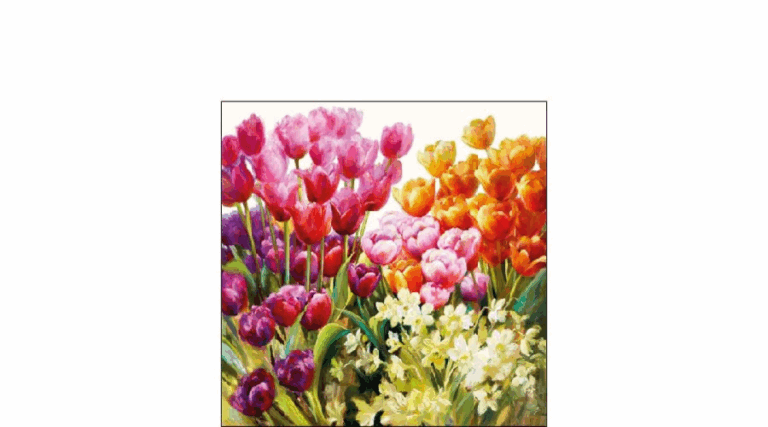 AMB.12514960 Tulips papírszalvéta 25x25cm
